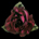 Garnet XL Satin Flower