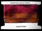 Liquid Amber Velvet Ribbon