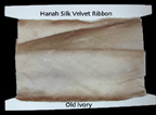 Old Ivory Velvet Ribbon
